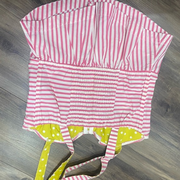 Vintage Hollister Pink and White Striped Top - Picture 5 of 5